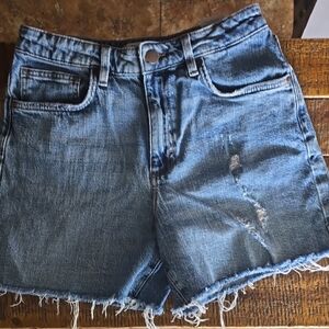Denim Blue Wrangler Distressed Women's Shorts